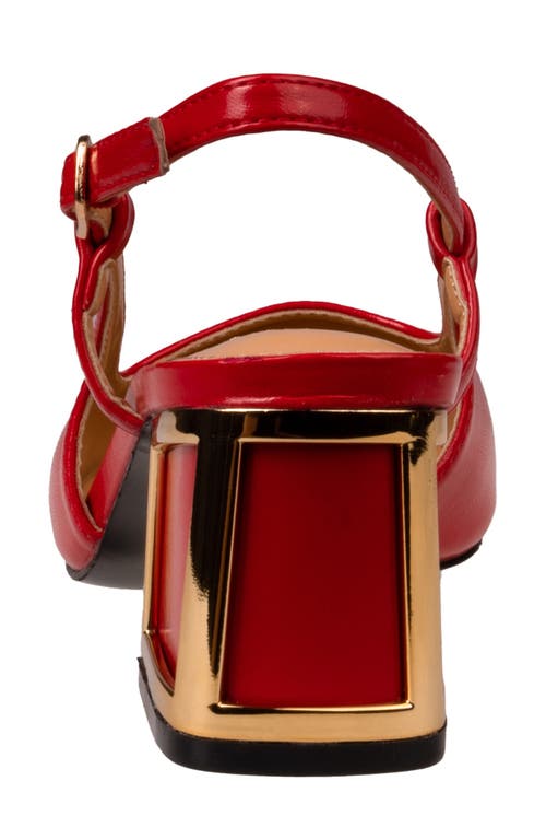 Ninety Union Blake Slingback Pump In Red