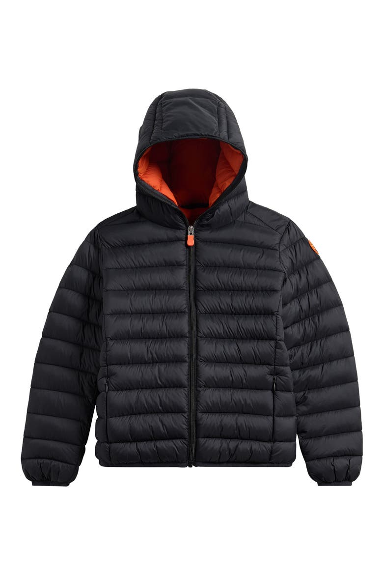Kids' Dony Hooded Puffer Jacket, Main, color, BLACK