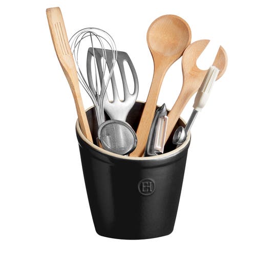 Emile Henry Utensil Pot In Truffle