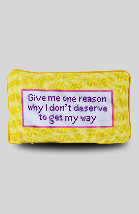 Virgo Needlepoint Pillow