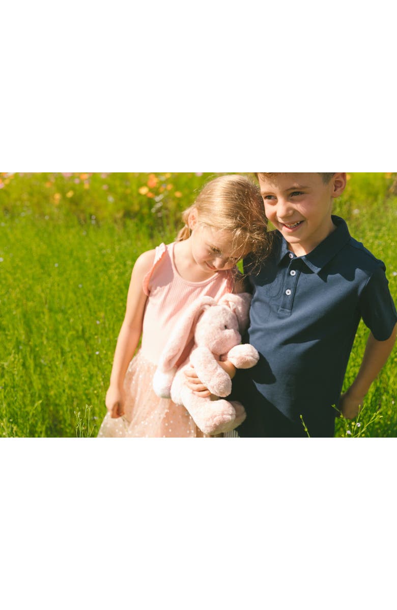 Deux par Deux Boy's Short Sleeve Polo Shirt Navy Blue, Alternate, color,