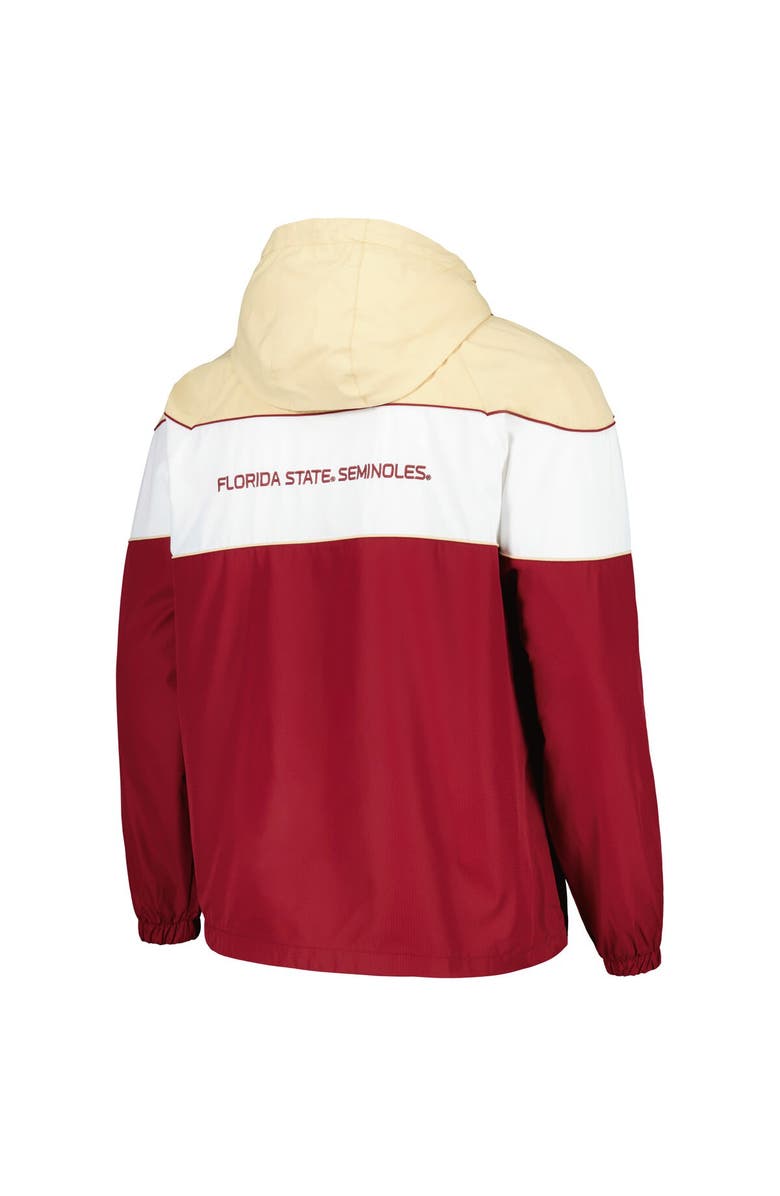 G-III SPORTS BY CARL BANKS Men's G-III Sports by Carl Banks Garnet Florida State Seminoles Center Line Half-Zip Raglan Hoodie Jacket, Alternate, color, 