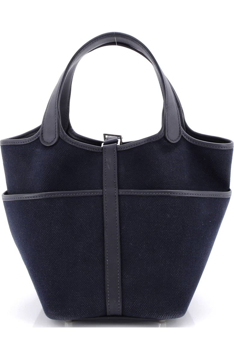 Pre-Owned Hermes Cargo Picotin Lock Bag Canvas and Swift PM, Alternate, color,