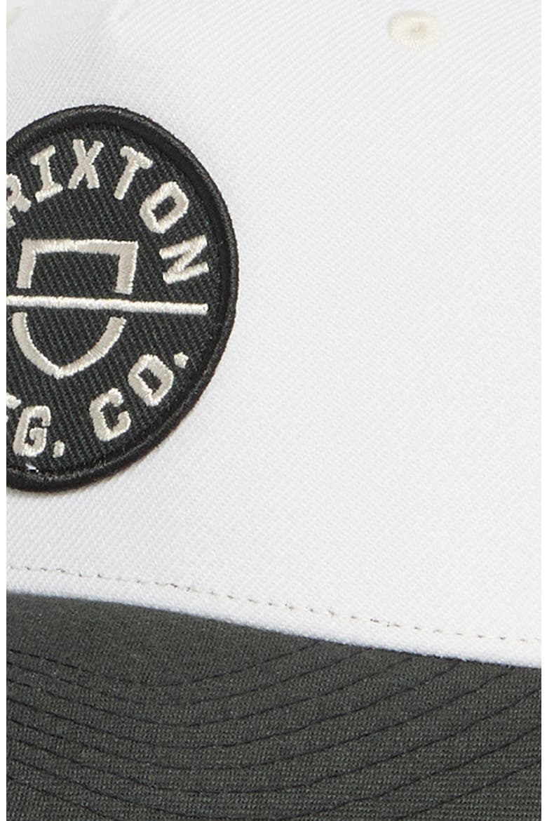 Crest x MP Snapback Baseball Cap, Alternate, color, BLACK/ OFF WHITE