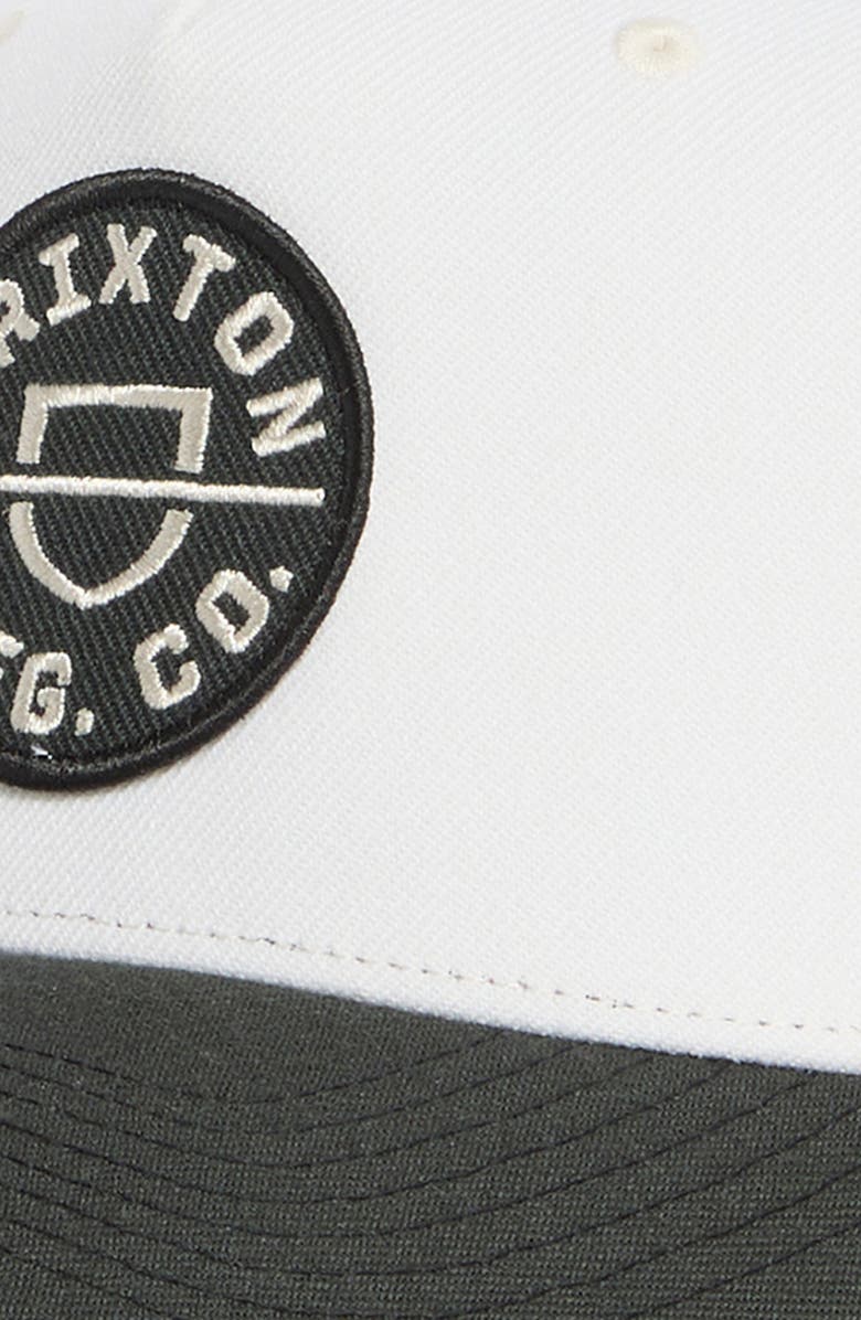 Brixton Crest x MP Snapback Baseball Cap, Alternate, color, Black/ Off White