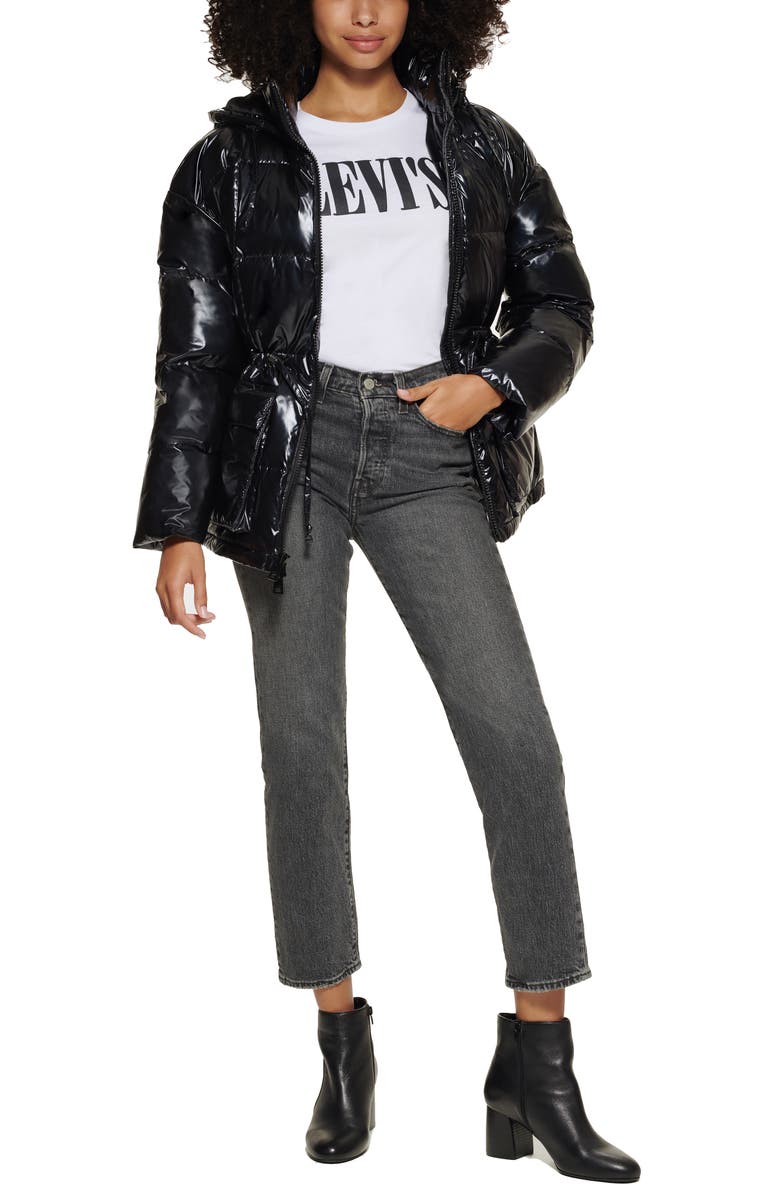 Levi's<sup>®</sup> Shiny Puffer Jacket, Alternate, color,