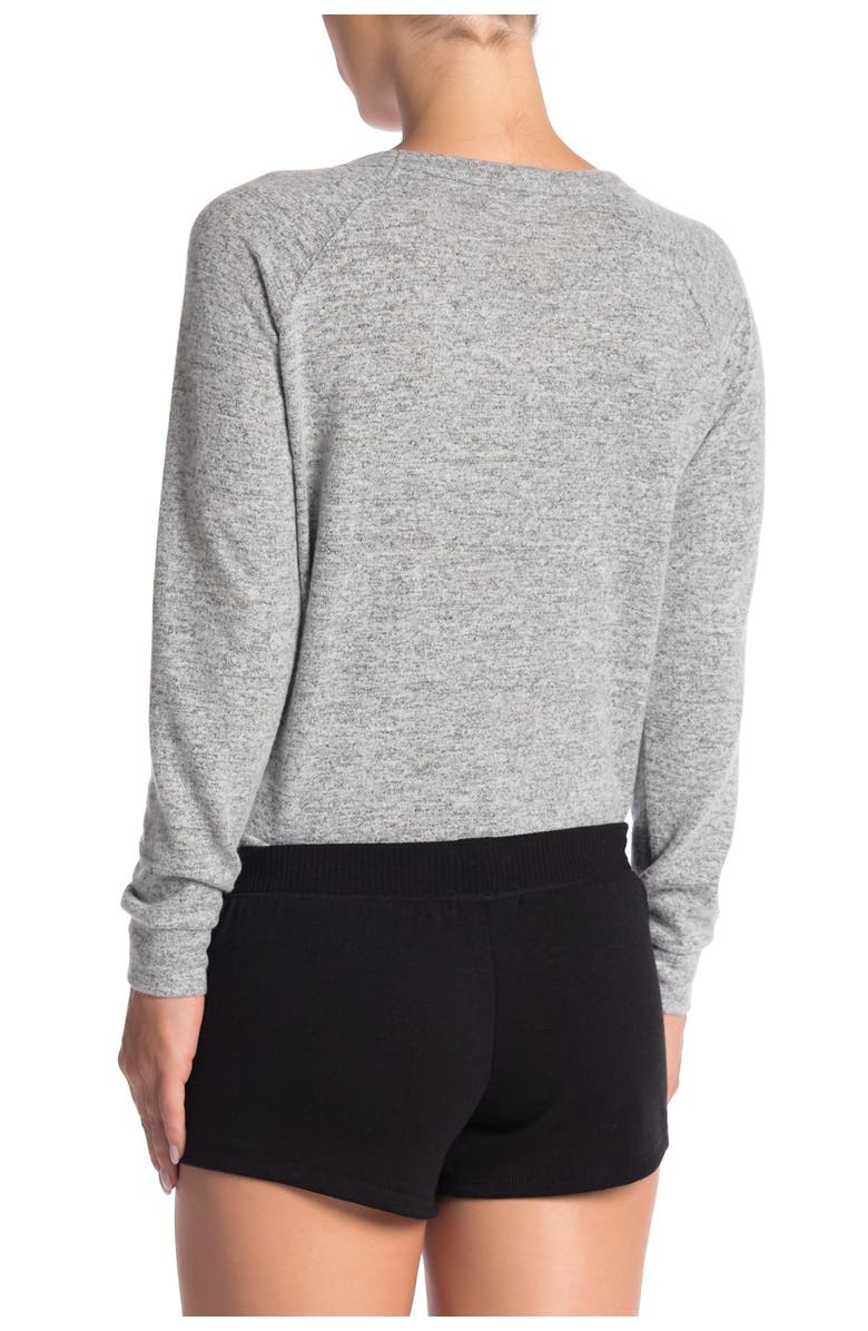 THEO AND SPENCE Yummy Brushed Knit Shorts, Alternate, color,