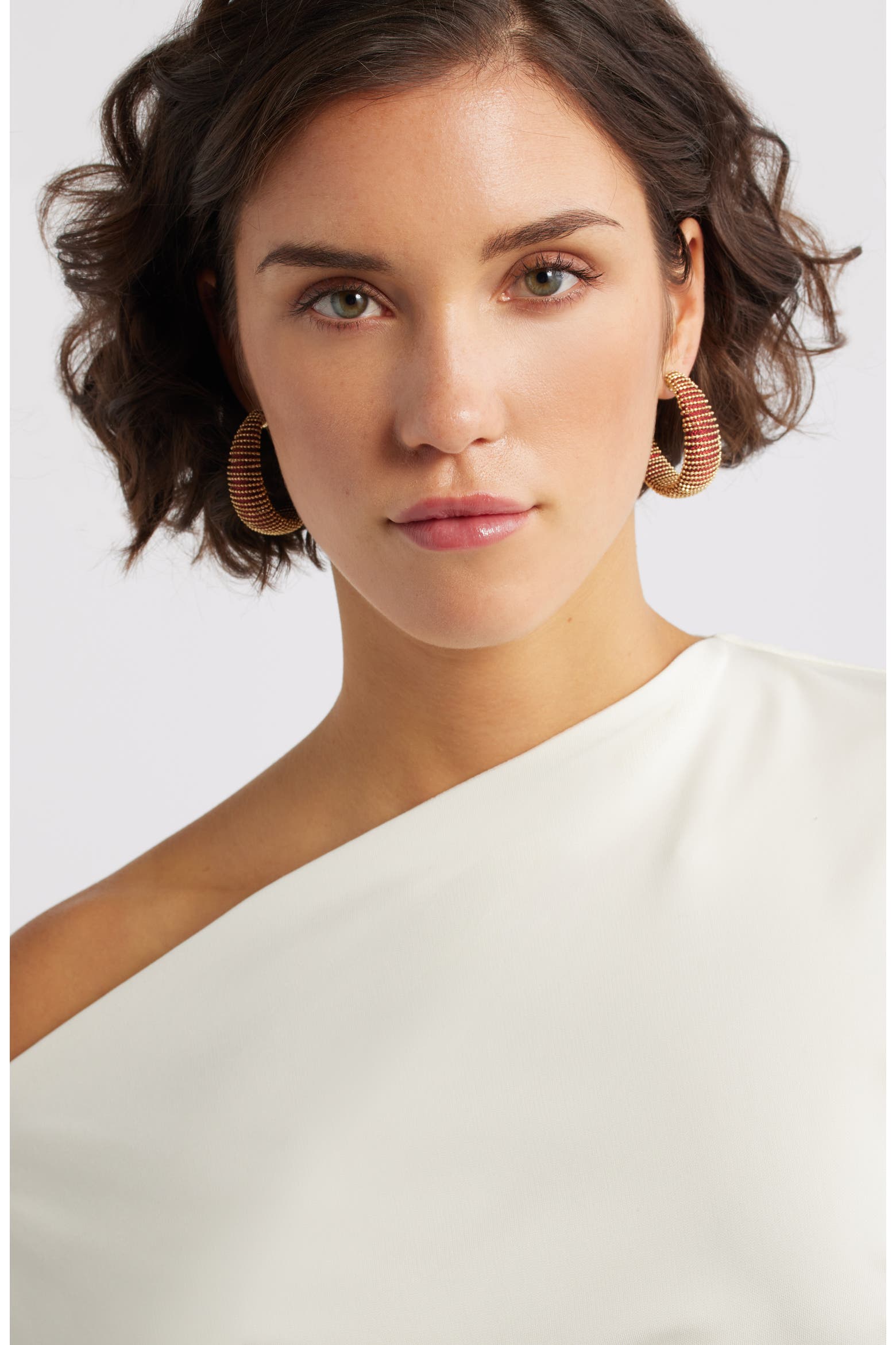 Threading Preaparation Metallic Thread Hoop Earrings (Women) | Nordstromrack