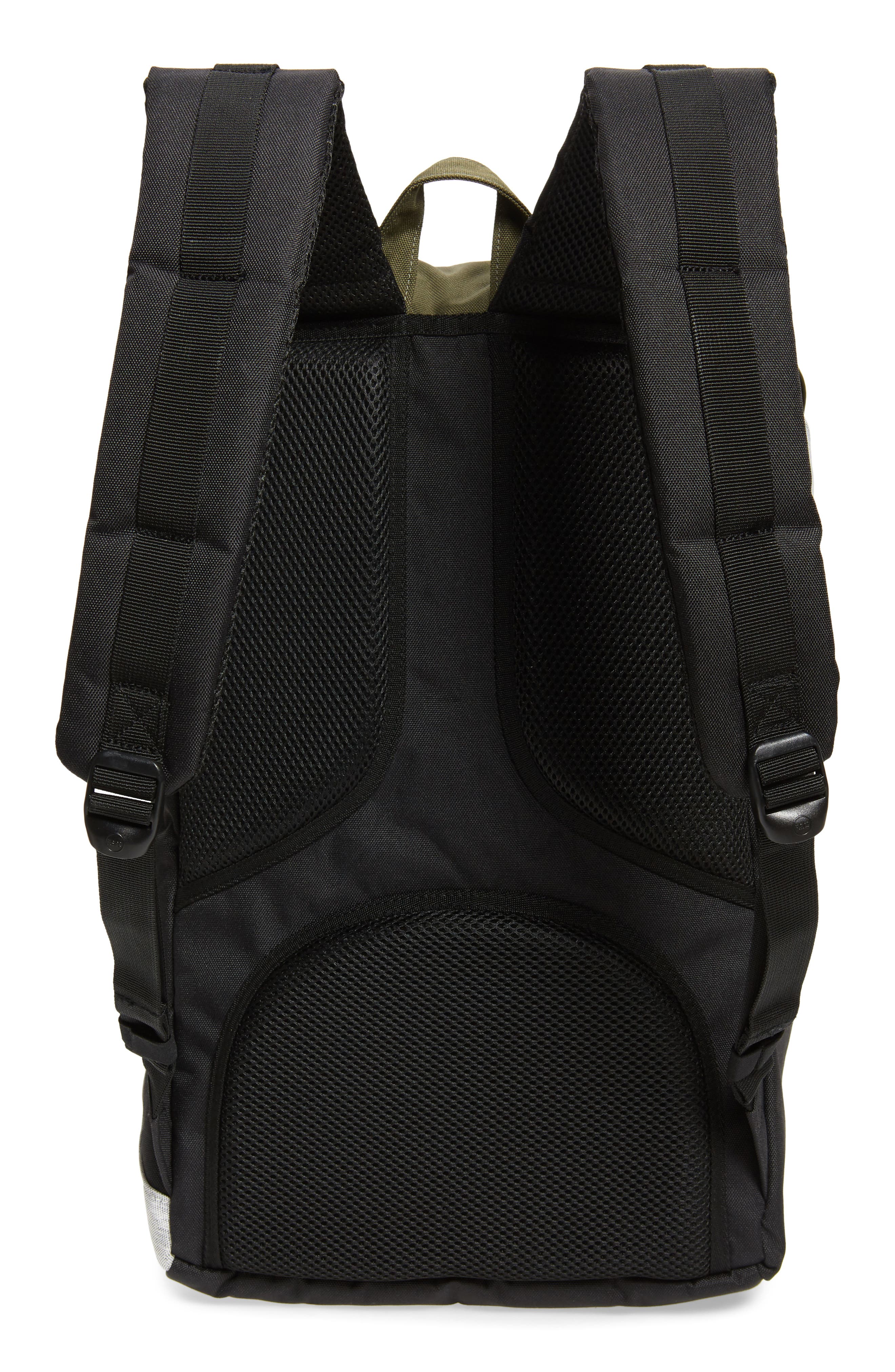 Little America Offset Backpack, Alternate, color, BLACK/IVY GREEN/LT GREY XHATCH