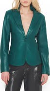 AS by DF Telly Upcycled Leather Blazer