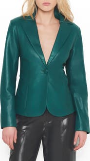AS by DF Telly Upcycled Leather Blazer