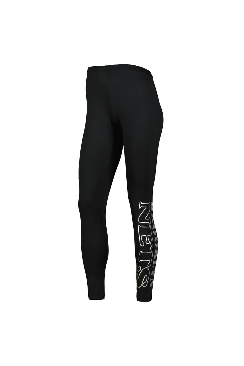 Women's G-III 4Her by Carl Banks Black Brooklyn Nets Stadium Leggings, Alternate, color, Black