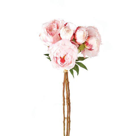 Peonies 21" Artificial Bundle of 3