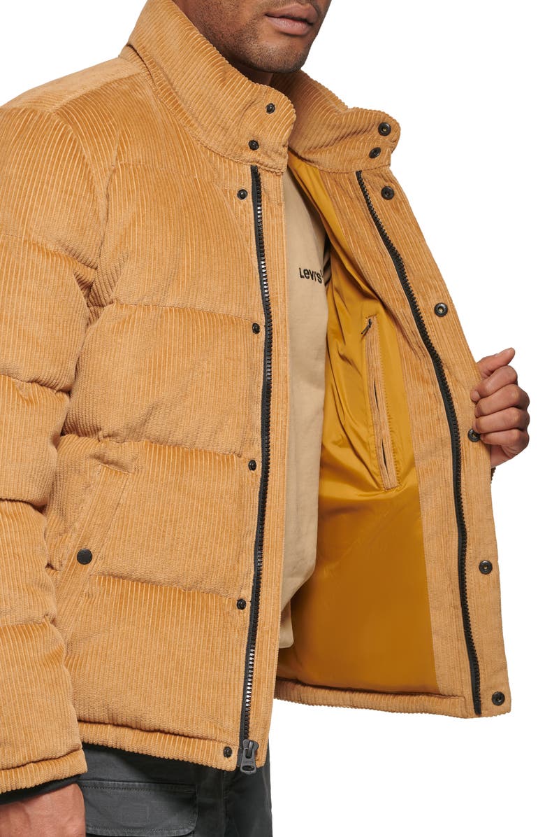 Levi's<sup>®</sup> Corduroy Bubble Puffer Quilted Jacket, Alternate, color,