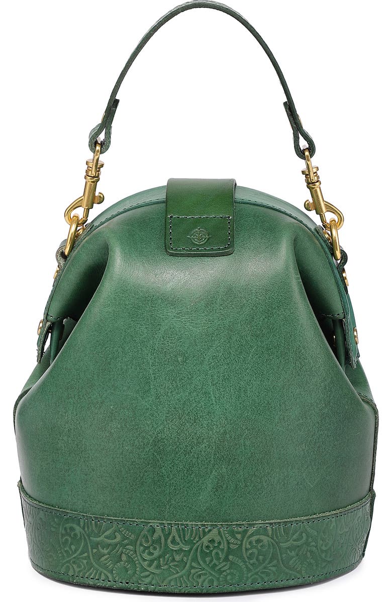 OLD TREND Doctor Bucket Leather Crossbody Bag, Alternate, color, Green