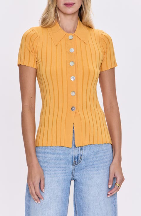 売れ筋商品|||デジグアル カットソー トップス レディース Women's Layered blouse Orange Desigual Layered Blouse In Orange | ModeSens
