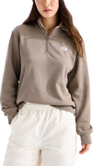 The North Face Evolution Simple Dome Cotton Blend Quarter Zip Sweatshirt