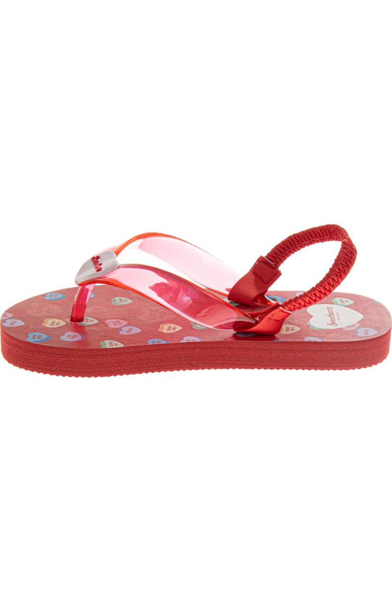 SweetHearts Flip Flops, Alternate, color, Red