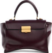 Balenciaga Small Hourglass Avenue Leather Top Handle Bag