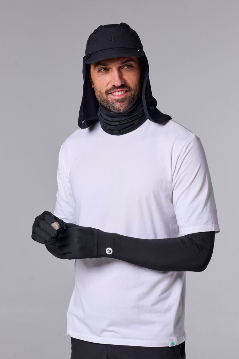 Men's MaxShield Performance Arm Sleeves, UPF 50+ Sun Protection, Alternate, color, Black