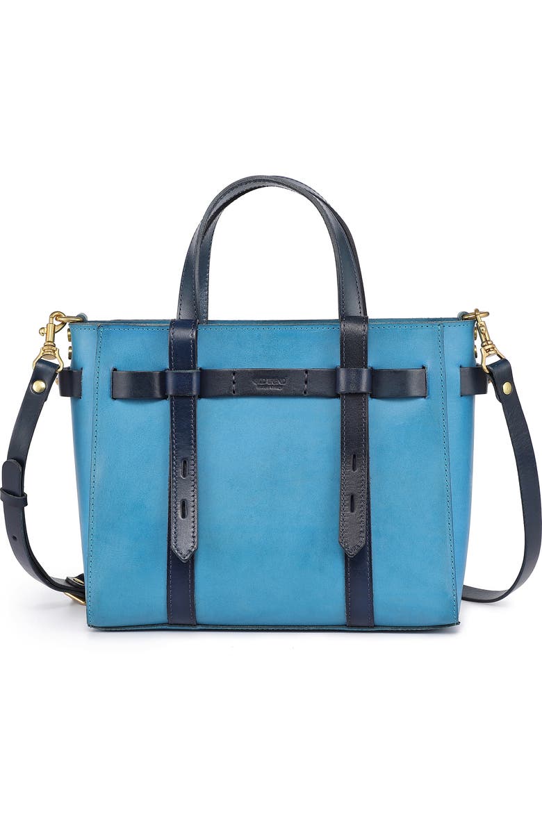 OLD TREND Westland Leather Mini Tote, Main, color, Turquoise