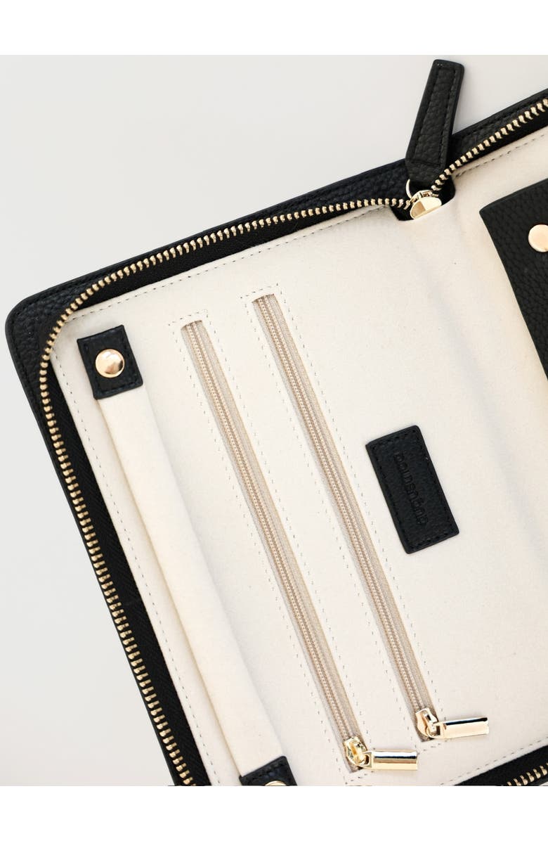 AUGUSTNOA Travel Jewelry Organizer, Alternate, color, Black