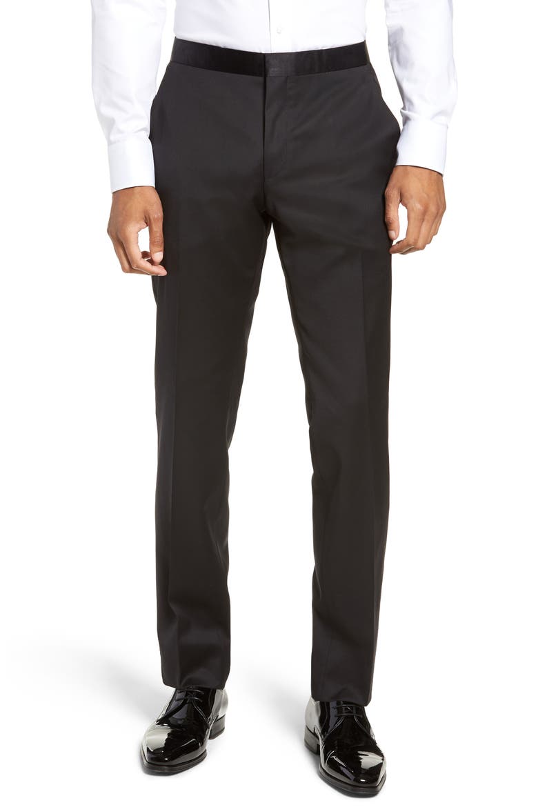 Halven/Gentry Slim Fit Wool Tuxedo, Alternate, color, BLACK
