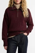 Barbour Lavensdale Wool Blend Half-Zip Sweater