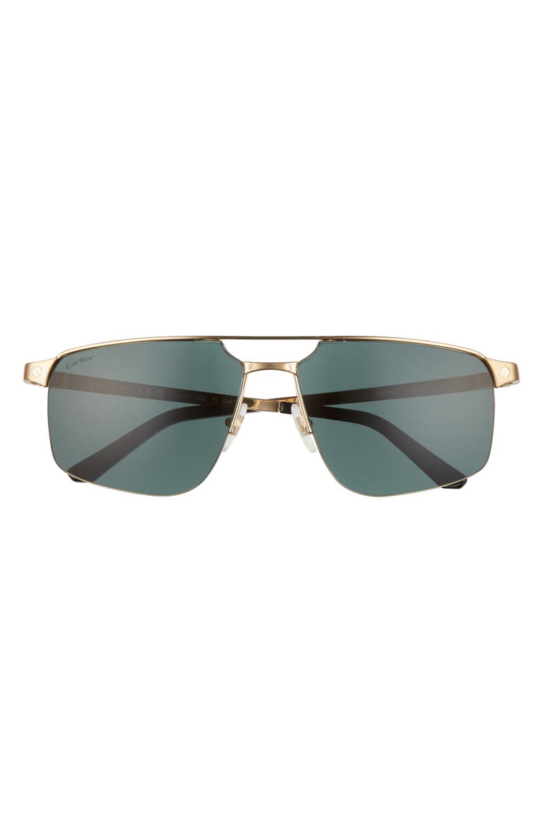 Cartier 60mm Navigator Sunglasses, Main, color, 