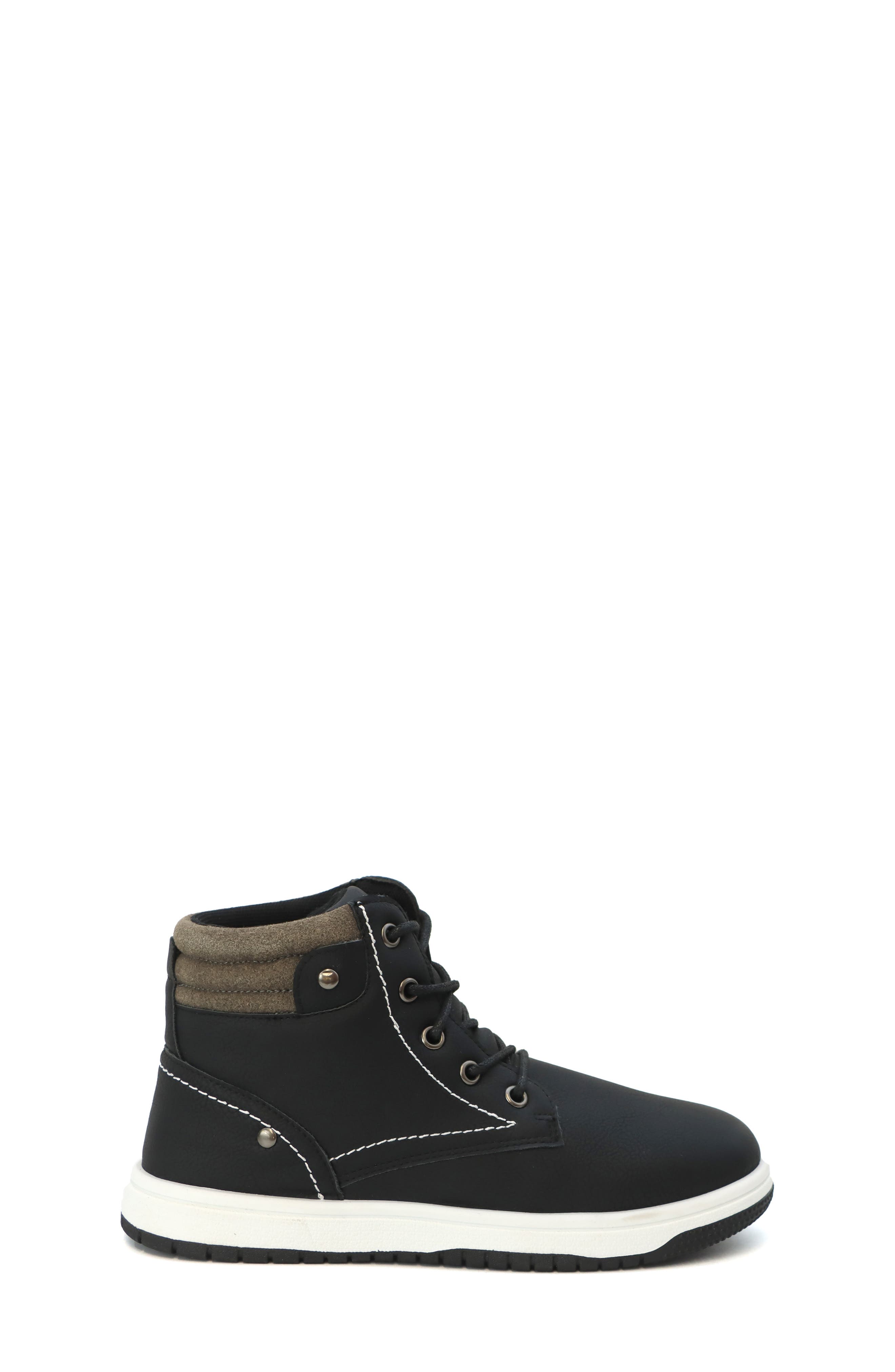 Kids' Kay High Top Sneaker, Alternate, color, BLACK