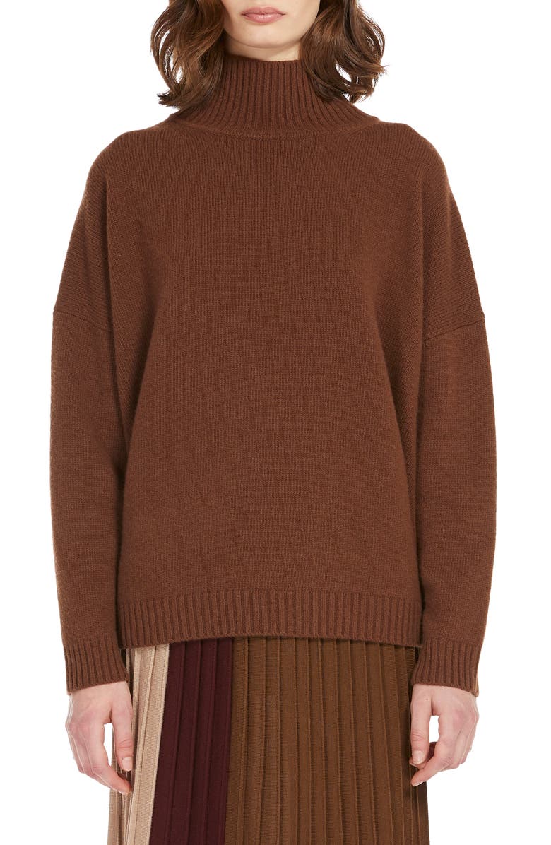 Weekend Max Mara Borgia Virgin Wool Turtleneck Sweater, Main, color, 