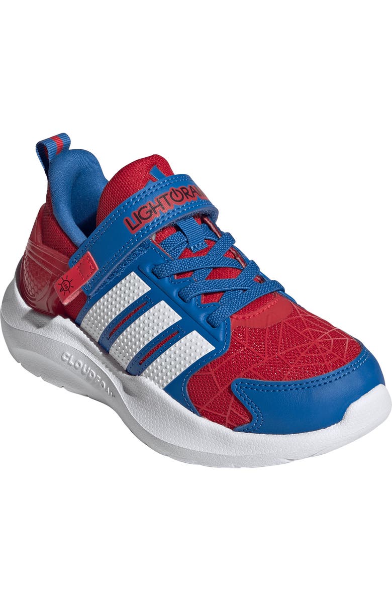 adidas x Marvel<sup>®</sup> Kids' Lightorama Spider-Man Light-Up Sneaker, Main, color, Scarlet/ White/ Bright Royal