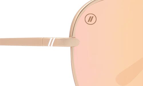 Blenders Eyewear 60.5mm Shadow Polarized Aviator Sunglasses In Orange