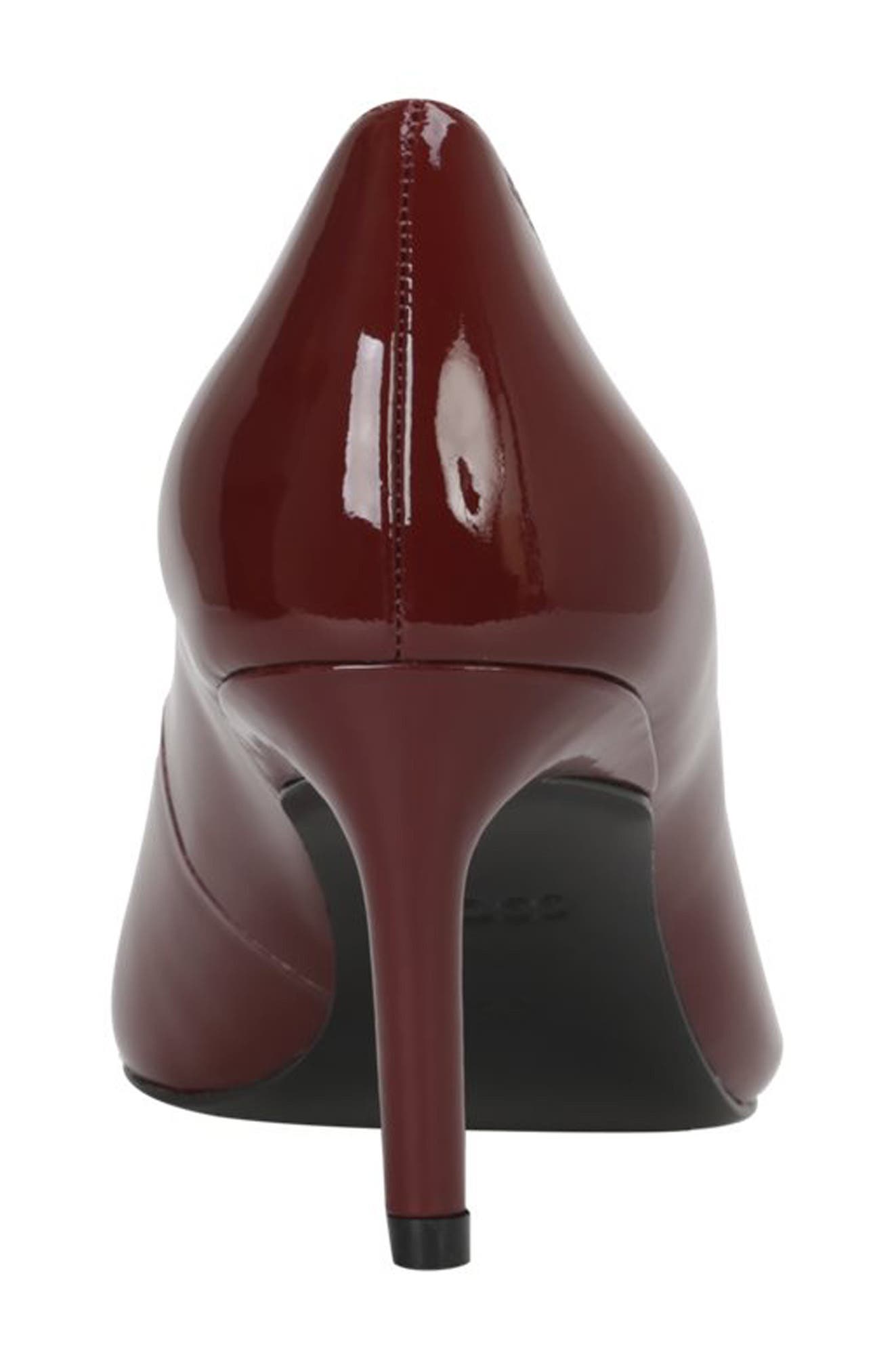 Gracey Pointed Toe Pump, Alternate, color, DARK RED