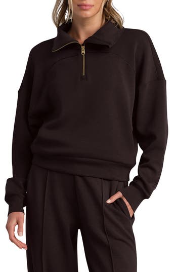 Rhone Dreamglow Half Zip In Brown