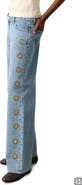 MANGO TEEN Embroidered Straight Leg Nonstretch Jeans
