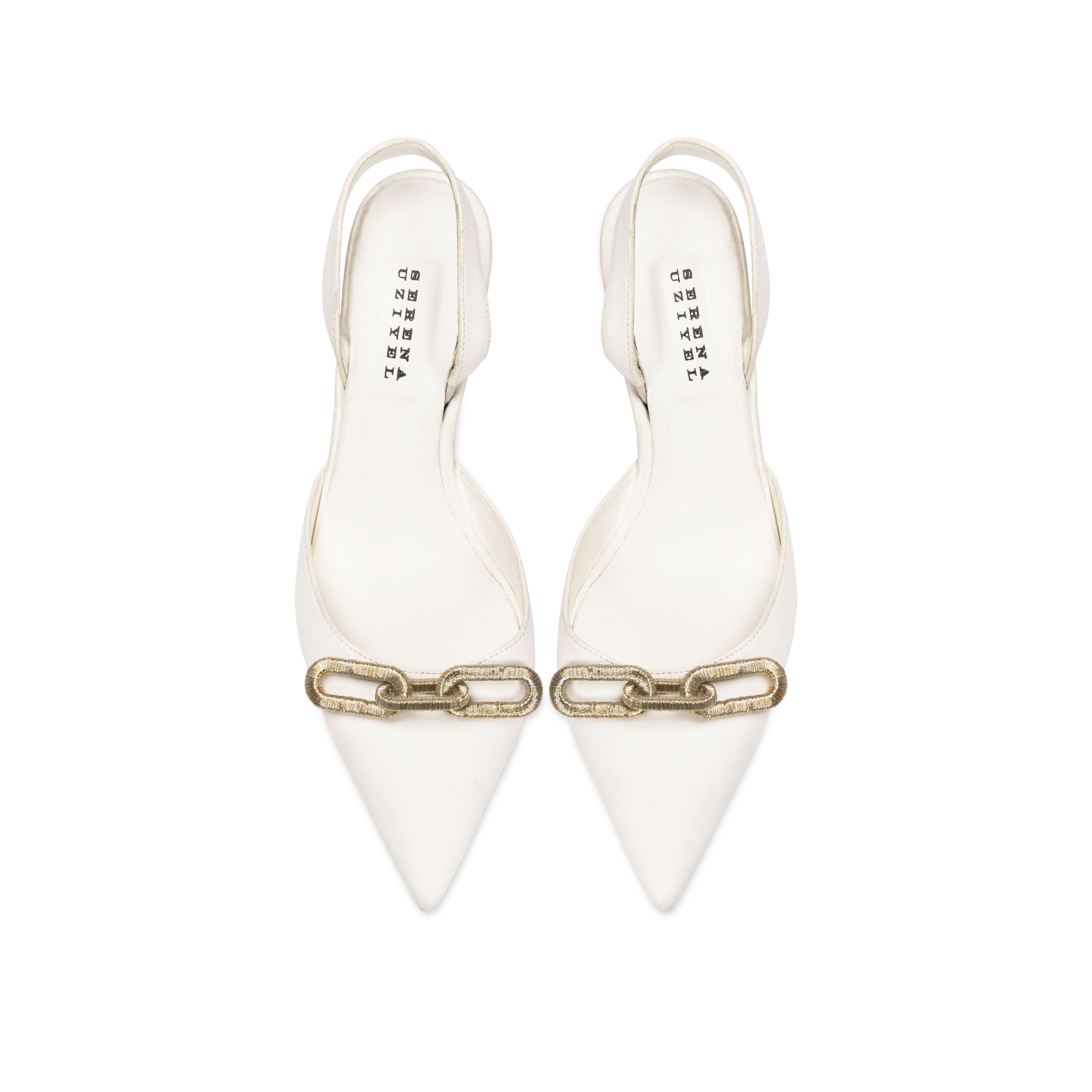 Catena Off White Slingback Mid-Heel Mule Pump, Alternate, color, Off-White