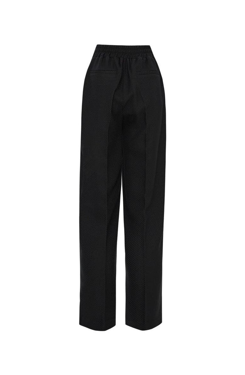 Exquise Wide Leg Straight Pants, Alternate, color, Black