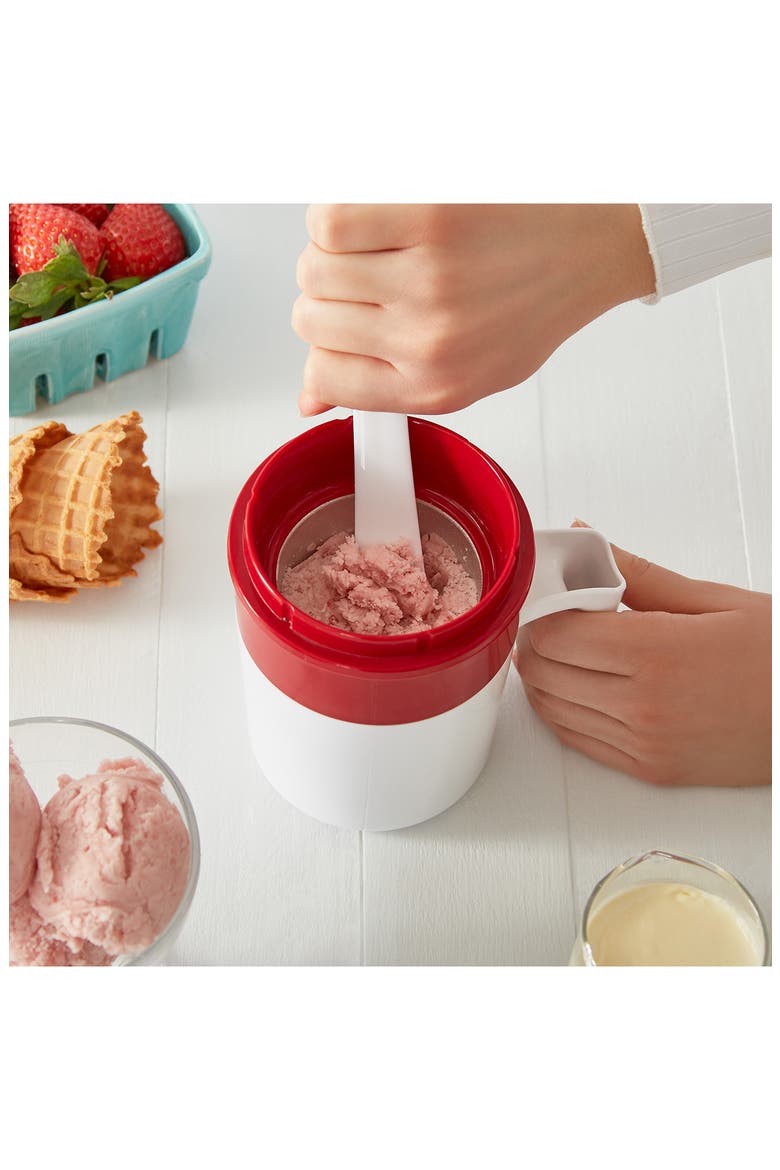 My Pint Ice Cream Maker, Alternate, color, WHITE/ RED