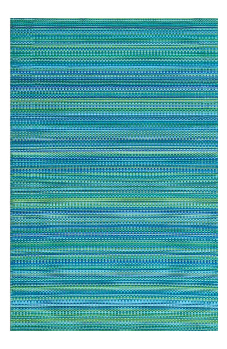 Mad Mats Mixed Tropical Rug, Main, color, Teal Blue
