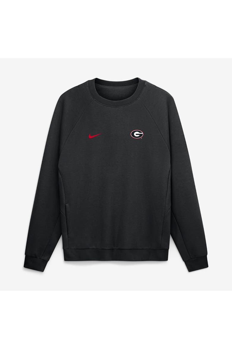 Men's Nike Black Georgia Bulldogs Premium Performance Raglan Dri-FIT Sweatshirt, Main, color, Black