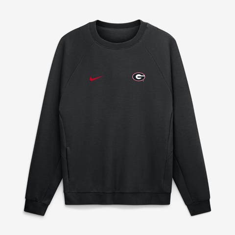Men's Nike Black Georgia Bulldogs Premium Performance Raglan Dri-FIT Sweatshirt