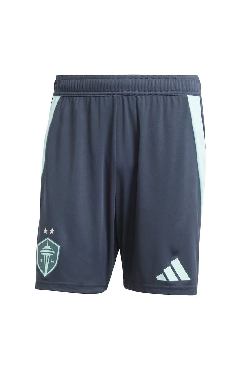 adidas Men's adidas Blue Seattle Sounders FC Away 2025 The Salish Sea Kit Authentic Shorts, Alternate, color, Blue