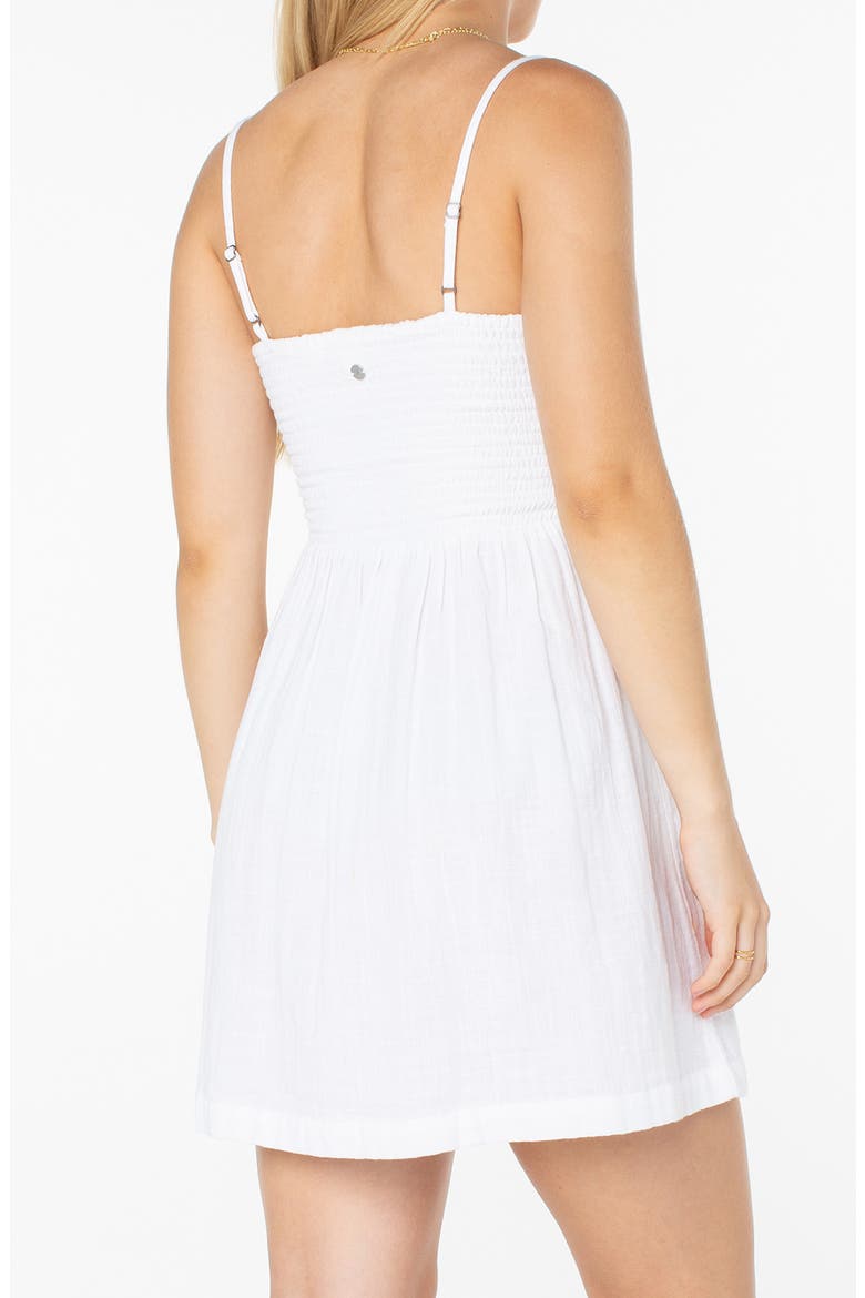 Sunruse Vibes Cutout Minidress, Alternate, color, SNOW WHITE
