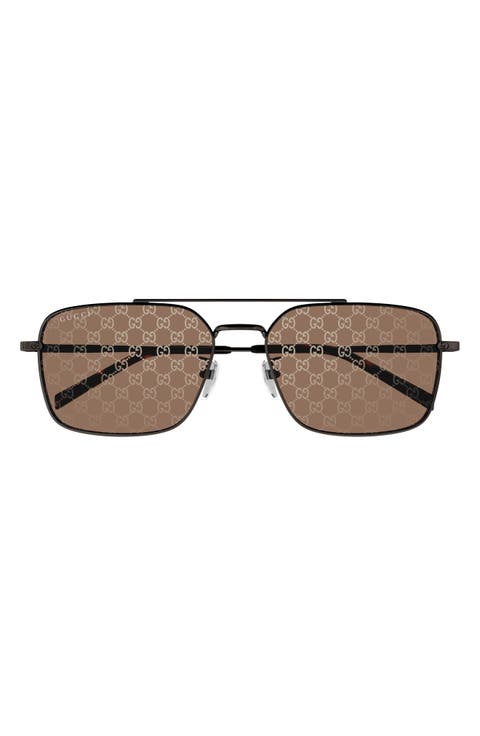 58mm Square Sunglasses