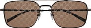Gucci 58mm Square Sunglasses