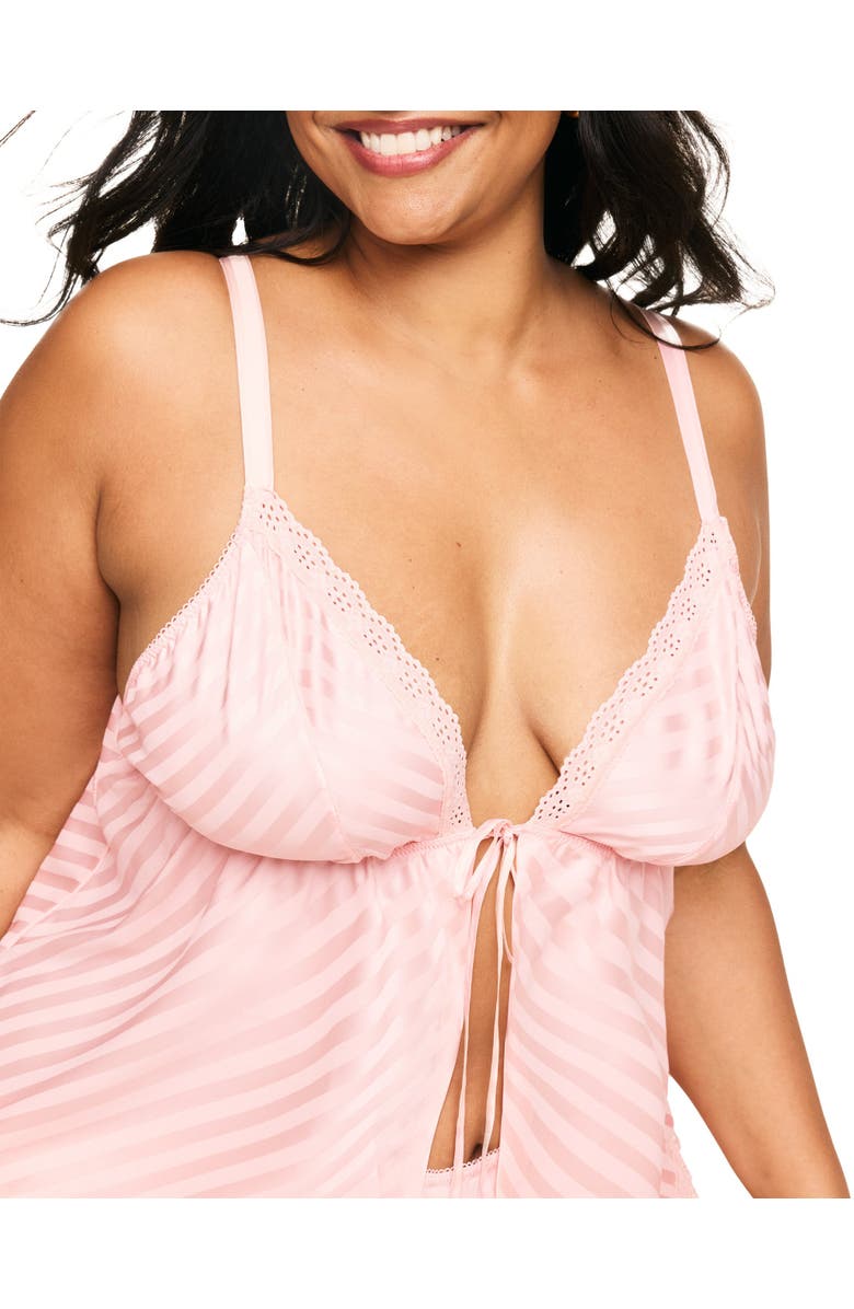 Adore Me Trish Cami & Shorts Set Lingerie, Alternate, color, Light Pink