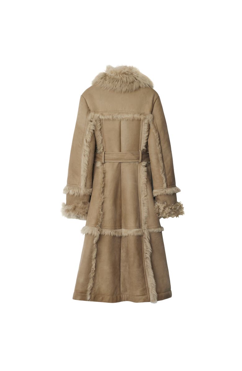 Burberry Shearling Coat, Alternate, color, 