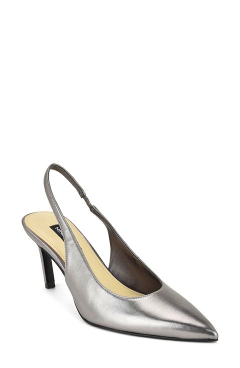 Verone Faux Leather Slingback Pump