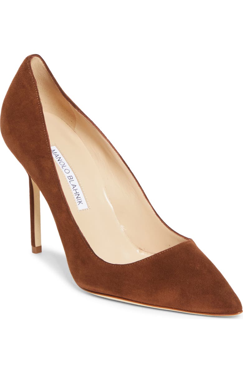 Manolo Blahnik BB Pointed Toe Pump, Main, color, Dbrw2079